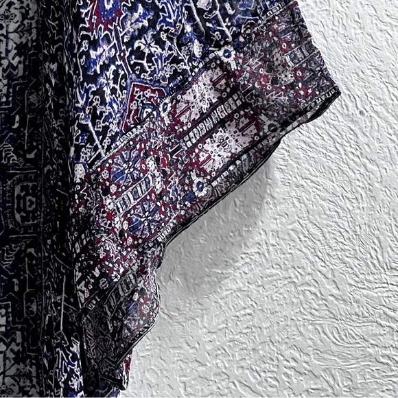 Joie 100% Silk Cover Up Women’s Size Large Multicolor Oversized Swim - Picture 2 of 10